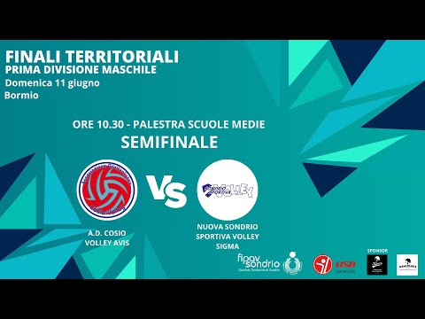 PRIMA DIVISIONE MASCHILE - A.D. COSIO VOLLEY vs NSSV SIGMA - SEMIFINALE - FIPAV SONDRIO