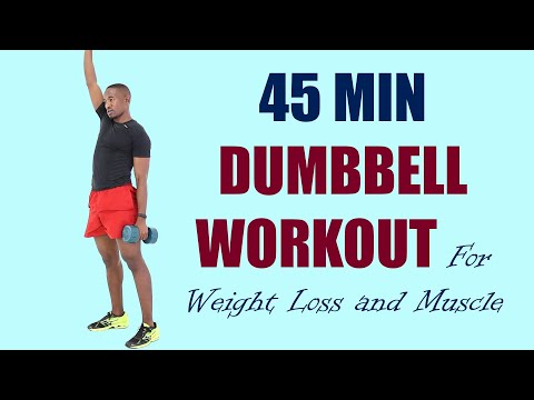 30 Minute Dumbbell Strength Training for Fat Loss Full Body Workout  250 Calories 