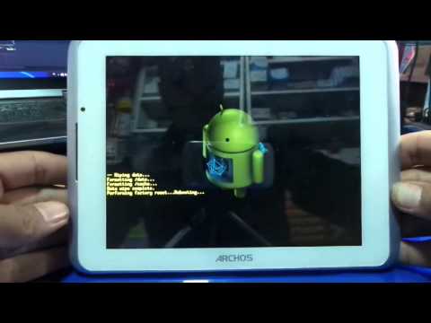 archos 80 xenon hard reset