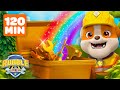 Rubble Discovers Rainbow Treasure Rescues W PAW Patrol Chase 2 Hour Compilation Rubble Crew