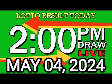 LIVE 2PM LOTTO RESULT TODAY MAY 04, 2024 #2D3DLotto #2pmlottoresultmay04,2024 #swer3result