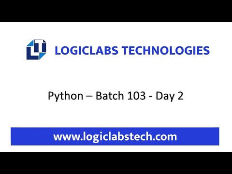 Python Batch 103 Day 2