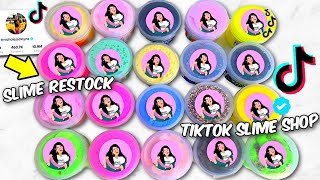 RESTOCK MY SLIME SHOP WITH ME! Packaged ASMR Nichole Jacklyne Restock TikTok Slime Business