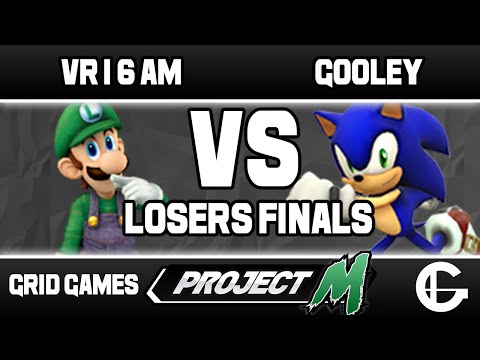 VR | 6 AM (Luigi) VS Gooley (Sonic/Marth) | Grid Project M Weekly 52 | Losers Finals