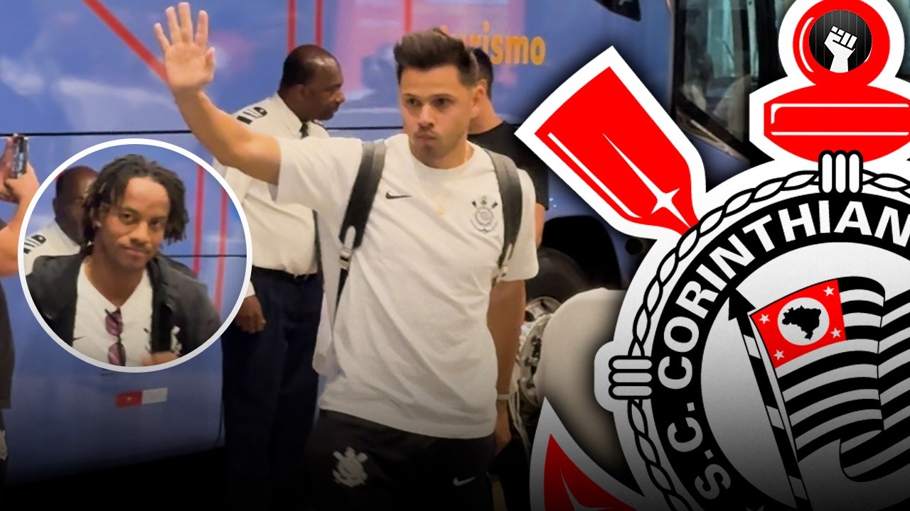 DESEMBARQUE DO CORINTHIANS NO RIO DE JANEIRO PARA DUELO COM O BOTAFOGO, PELO BRASILEIRÃO