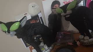 Both of my Gemmy fraidy cats