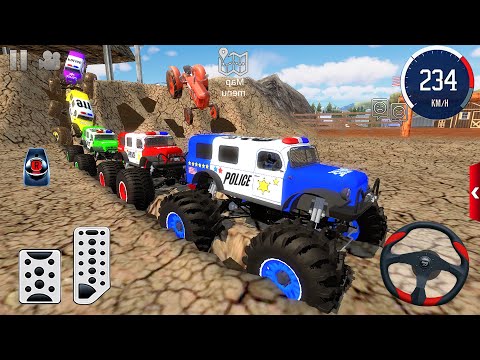 Juegos De Carros - Off-Road Impossible US Police Monster Truck Driving #2 - Android GamePlay [FHD]