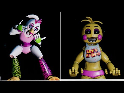 Chica transforms into Evil Toy Chica behind the desk - Five Nights at Freddy's: Security Breach