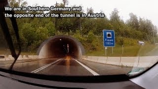 preview picture of video 'Tunnel from Germany to Austria, Füssen'