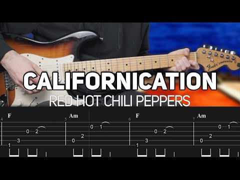 Red Hot Chili Peppers - Californication (Guitar Lesson with TAB) + Slane Castle Solo