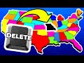 Deleting the Weakest STATE Until 1 U.S State is Left!