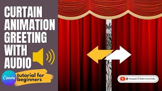 Download lagu Animasi Tirai Ucapan Selamat Datang dengan Audio, Video Tutorial Canva Transisi Halaman langkah d... mp3