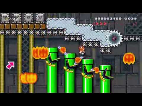 Super Mario Maker: No Cheese Pizza Delivery! 50sec