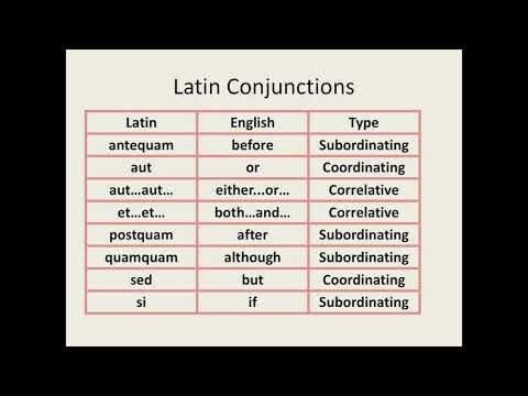Latin for Beginners Lesson 14: Conjunctions and...