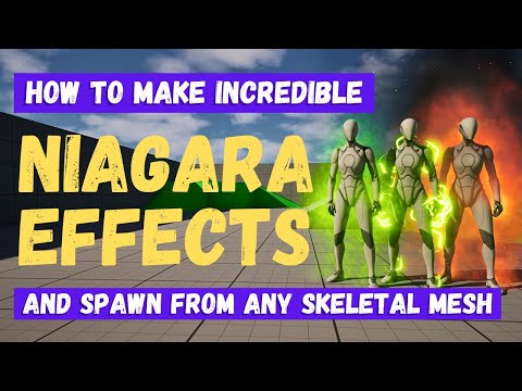 How To Create And Spawn Niagara Effects On Skeletal Meshes - Unreal Engine 5 Tutorial