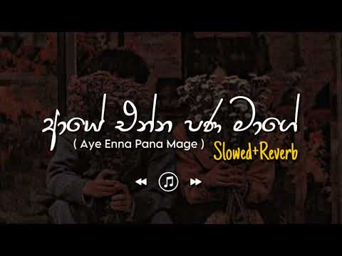 Aye Enna Pana Mage - ආයේ එන්න පණ මාගේ (Slowed+Reverb)