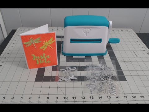 Just a Note Dragonfly Card/ Diamond Press Marquise Die Cutting Machine