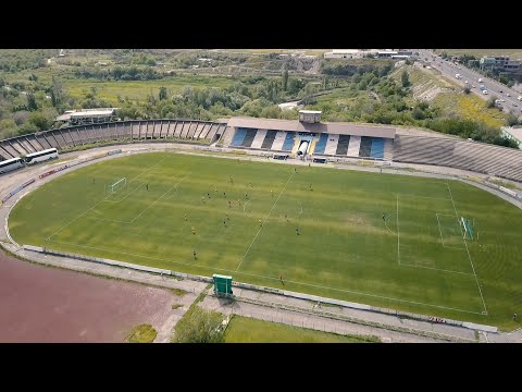 Alashkert Stadium. Drone View