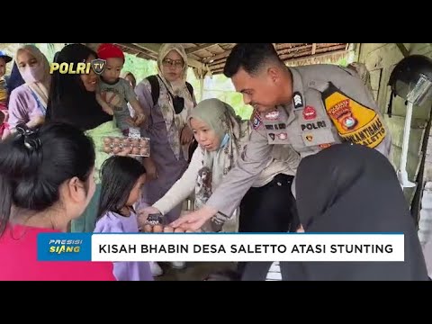 BHABINKAMTIBMAS MAMUJU BERI PENDAMPINGAN KEGIATAN PUSKESMAS ATASI PERSOALAN STUNTING