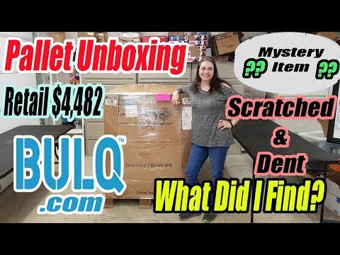 Bulq.com Pallet Unboxing - Scratched & Dent - Retail $4,482 - Mystery Item - What did I Find?