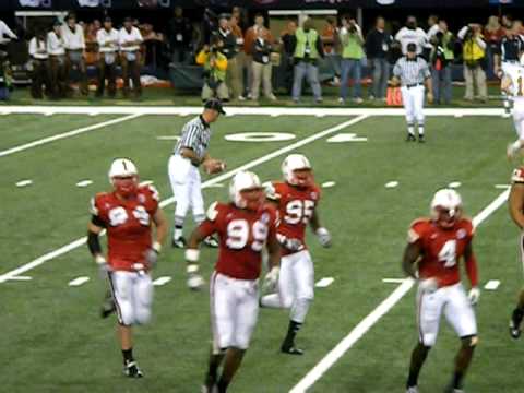 Colt McCoy gets clobbered