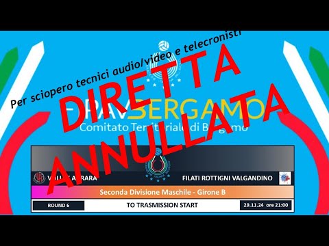 6° Giornata  LIVE  Campionato FIPAV Seconda Divisione Maschile   Girone B