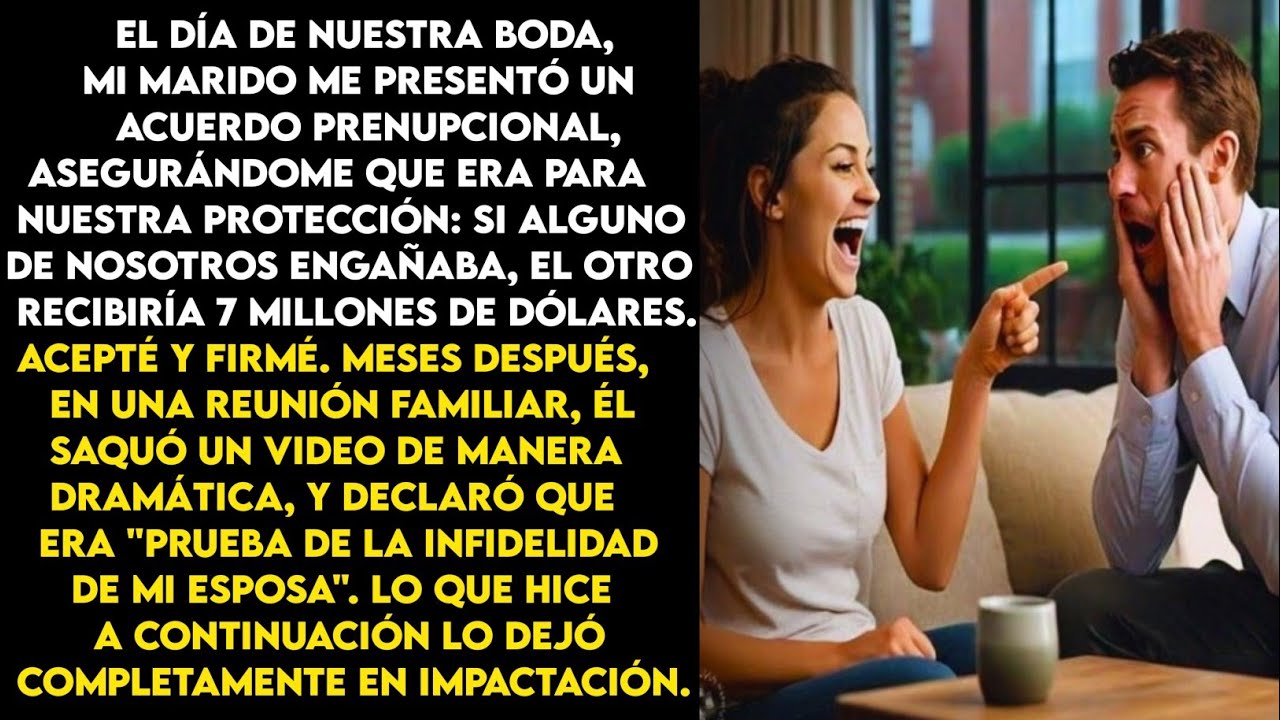 Mi marido firmó un acuerdo prenupcial y luego intentó usarlo para engañarme y quitarme 7 millones