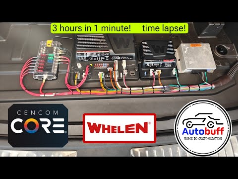 How to wire a Whelen Cencom Core (time lapse)
