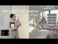 RESET ROUTINE FOR 2024:🌱 how to reset for the new year, goal plan, be productive, & stay motivated!