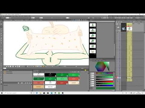OpenToonz 1.3 - how to paint and edit level strips - tutorial EN