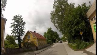 preview picture of video 'Torget och Storgatan i Slite sedda från cykel'