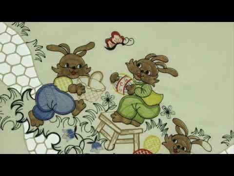 Столешница пасхальные зайки размер 85*85