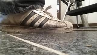 Crushing cockroach with Adidas superstars