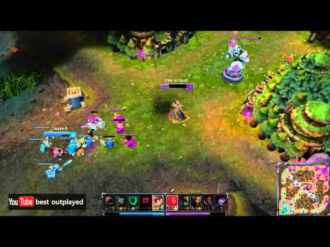 skt t1 Faker(=hide on bush) outplay [LOL]