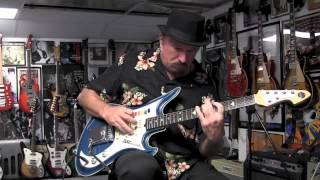 Video thumbnail for 1990s Teisco Spectrum 5 Reissue Demo by drowninginguitars