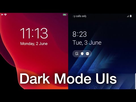 iOS 13 vs One UI 1: Dark Mode UIs!
