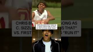 Chris Brown’s First song As C. Sizzle “Who’s Girl Is That” Vs. First Official Song “Run It” #shorts