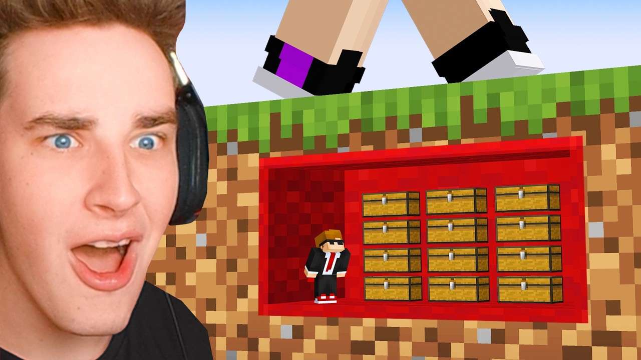 I Built a Tiny Secret Base in Minecraft