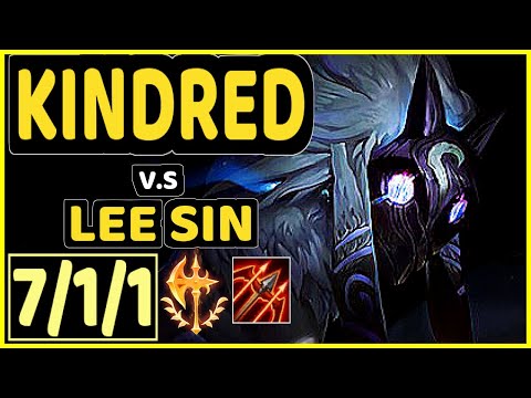 STYLLEE (KINDRED) vs LEE SIN - 7/1/1 KDA JUNGLE GAMEPLAY - EUW Ranked GRANDMASTER