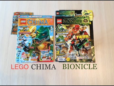 Журнал LEGO CHIMA и LEGO BIONICLE с игрушкой, заказывал на eBay