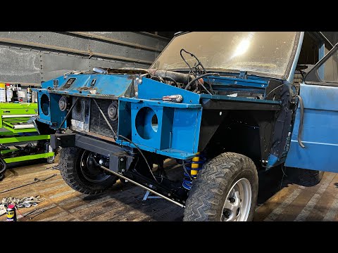 Range Rover Classic 2 door restoration part 14 - front end fit up