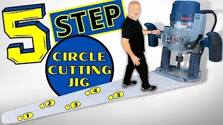 The Easiest CIRCLE CUTTING JIG Ever! Simple How To With A Router