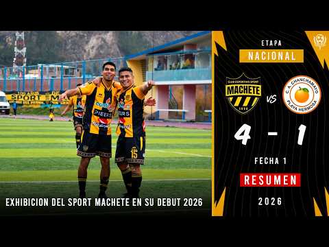 EXHIBICIÓN DEL SPORT MACHETE TRAS GOLEAR A "PLAYITA" EN SU DEBUT | Sport Machete 4-1 Atl Chanchamayo