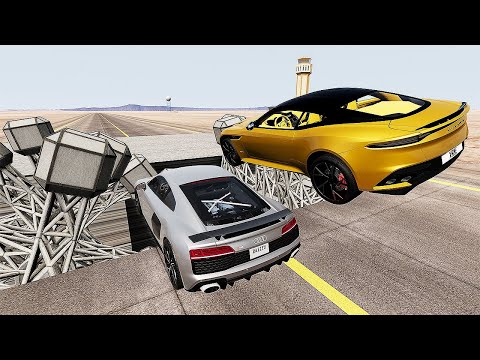 Cars VS Reverse Shredder Large Spinner - Car Crash Driver - BeamNG Drive