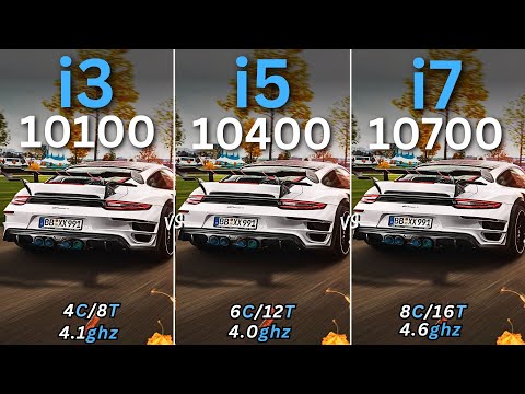 i3 10100 vs i5 10400 vs i7 10700Tested in Latest Games | 1080p