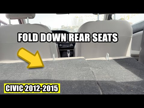 2012-2015 Honda Civic : How to Fold Down Rear Seats Flat