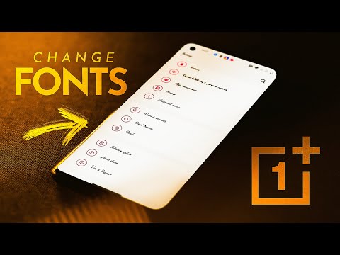 How to change Fonts On Oneplus Devices // Apply New Fonts On OxygenOS