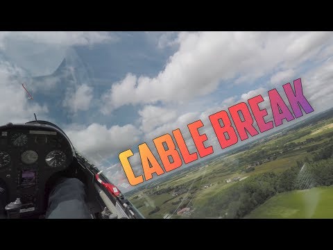 Glider cable break in 200m