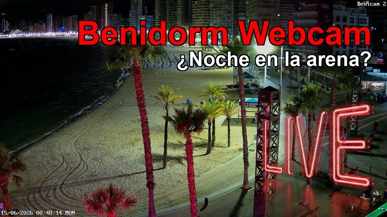 Live webcam view of Benidorm Levante Beach & Skyline