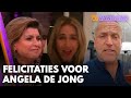 Angela de Jong wordt verrast met felicitaties van onder andere Gordon en Wendy van Dijk | VI VANDAAG
